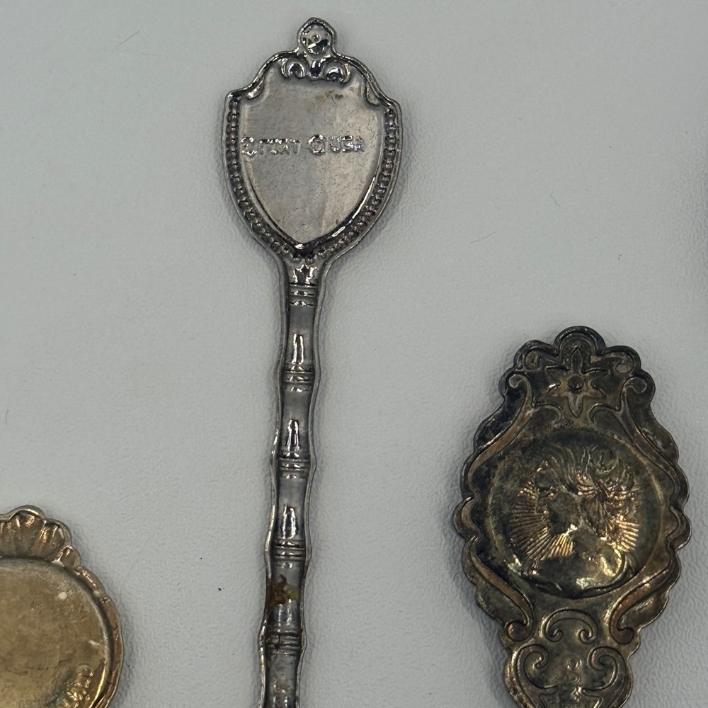 Vtg Enamel Souvenir Spoon Lot 5 Yellowstone Mt Rushmore Grand Canyon Collectible - Picture 5 of 7
